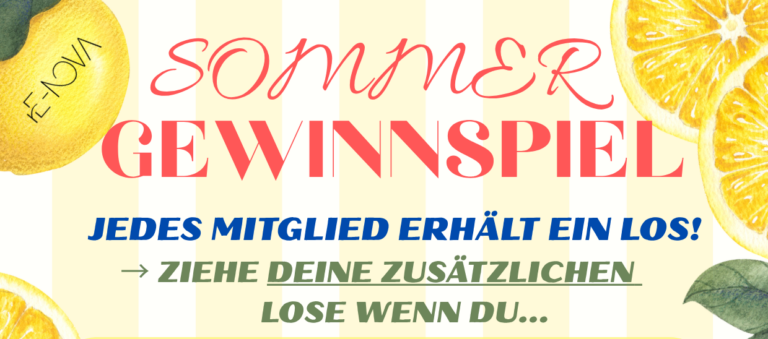 rE-NOVA Sommergewinnspiel Mach mit!
